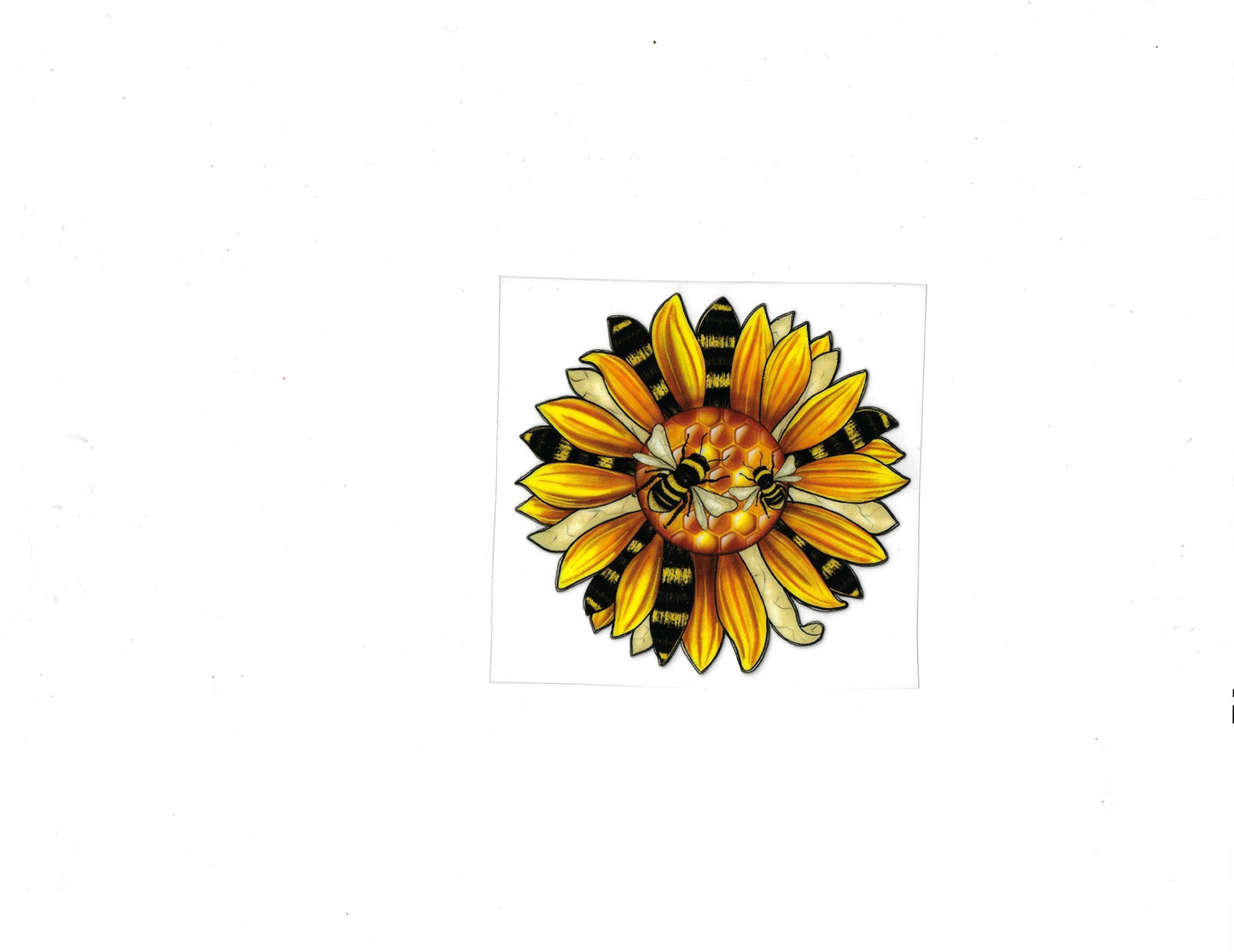 Sunflower and Bees - #619