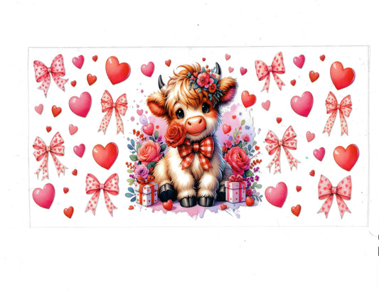Cow Pink Bow - #418