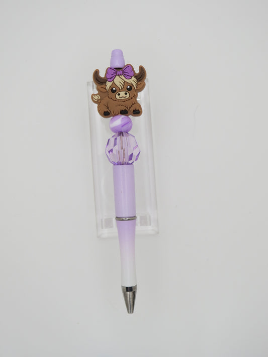 Purple Highland Cow