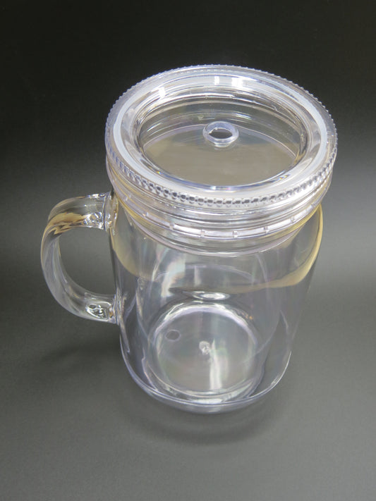 Mason Jar Snow Globe Cup